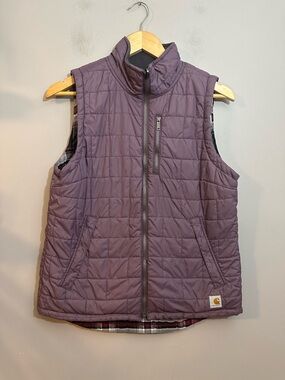 Carhartt Reversible Flannel Vest Women's SmallOutdoor Workwear Gorpcore